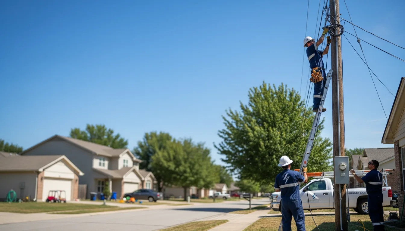 Residential electrician providing installation services in Dieterich, IL